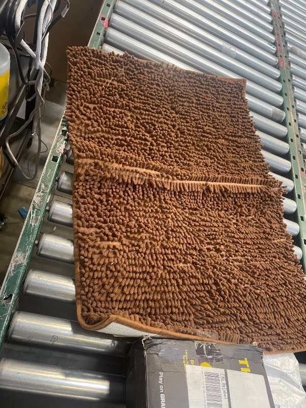 Photo 1 of Muddy Mat® Shown on TV – Super Absorbent Microfiber Dog Door Mat for Muddy Paws, Non-Slip Washable Pet Rug, Quick Dry Chenille Entryway Carpet, Machine Washable Indoor Outdoor mat, Brown 35"x24"