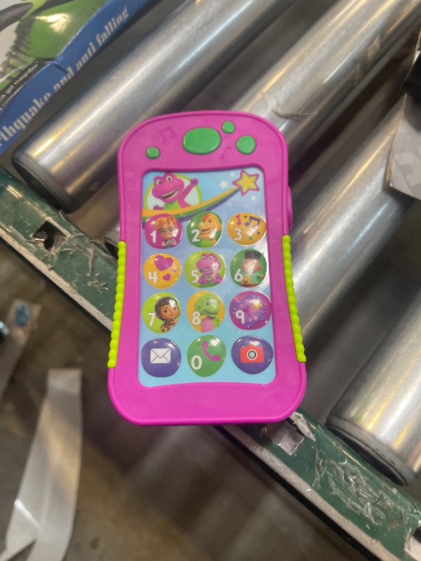 Photo 1 of Barney’s World Toddler Toy Hey Barney Phone with Music Lights & Phrases for Preschool Kids Ages 2+ Years, Multilanguage Version