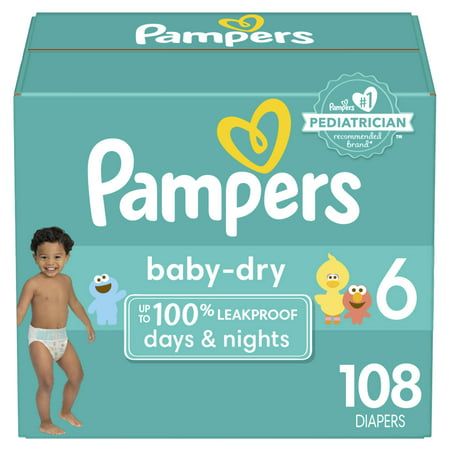 Photo 1 of Pampers Baby Dry Diapers Size 6 1X108EA
