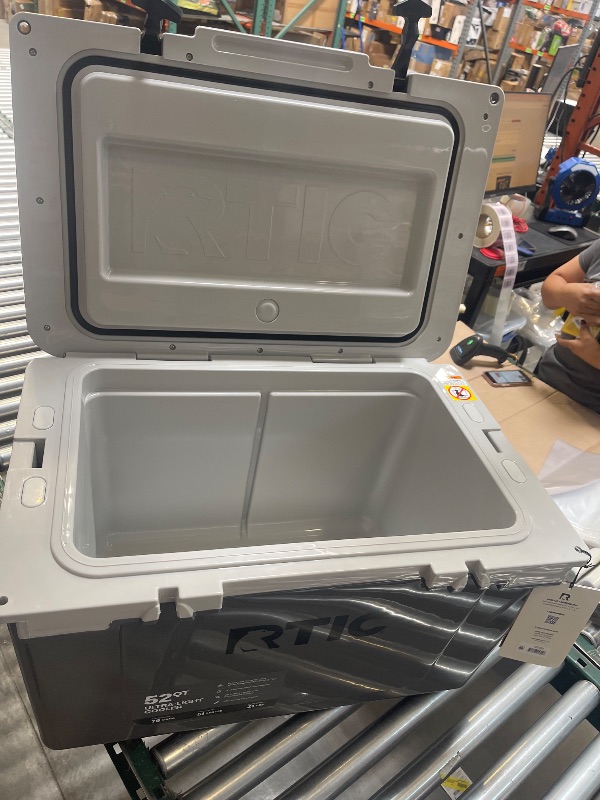 Photo 1 of RTIC 52 QT Ultra-Light Hard-Sided Ice Chest Cooler Fits 76 Cans Dark Grey & Cool Grey
