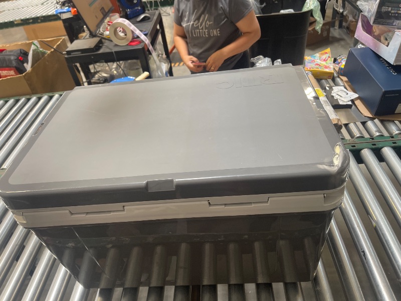Photo 1 of RTIC 52 QT Ultra-Light Hard-Sided Ice Chest Cooler Fits 76 Cans Dark Grey & Cool Grey
