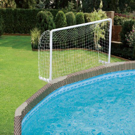 Photo 1 of Summer Waves Water Polo Pool Game for Metal Frame Above Ground Pools Includes Metal Goal Posts & Net Adults Unisex