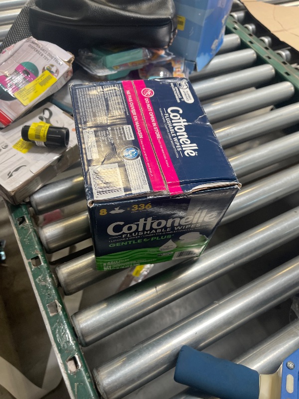 Photo 1 of Cottonelle, GentlePlus Flushable Wet Wipes with Aloe & Vitamin E Adult Wet Wipes 8 Flip-Top Packs 336 Total Flushable Wipes, 8 Count