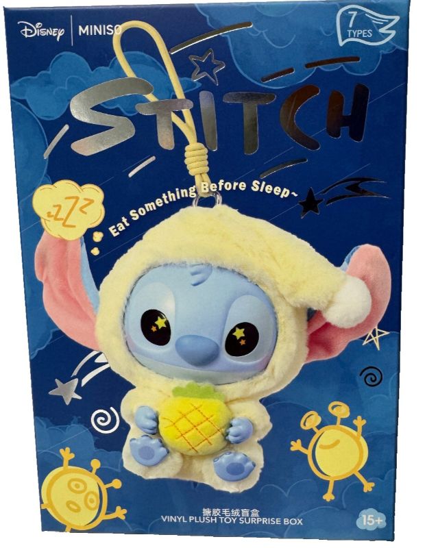 Photo 1 of US SELLER Miniso Stitch Eat Something Before You Sleep Plush Blind Box (Unopened