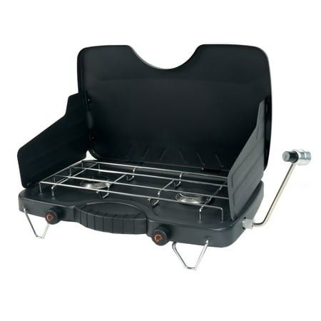 Photo 1 of Ozark Trail 2 Burner Propane Gas Camping Stove GCT2208WB Black New
