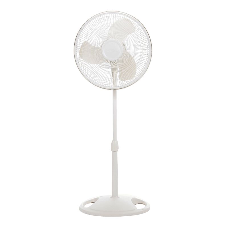 Photo 1 of Lasko 16 Oscillating 3-Speed Pedestal Fan White S16200
