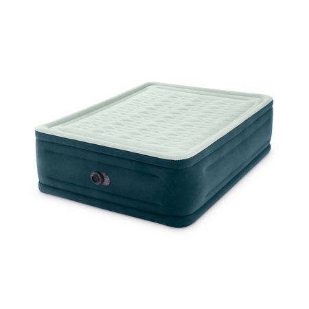 Photo 1 of Intex 24 Queen Dream Lux Pillow Top Dura-Beam Airbed Mattress with Built-in Pump