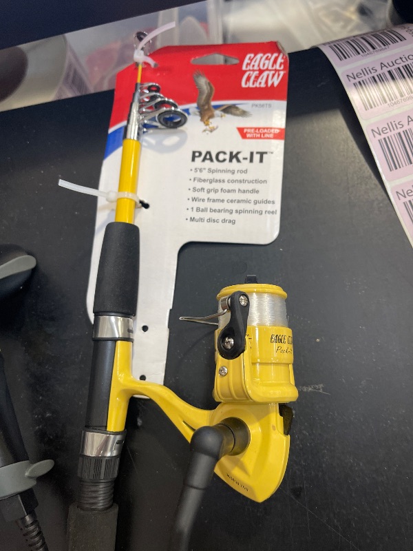 Photo 1 of Eagle Claw Pack-It 5 6 Telescopic Fishing Rod/Reel Combo
