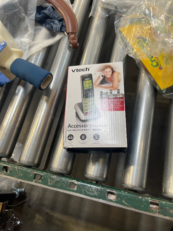 Photo 1 of VTech CS6609 Additional Cordless Handset, Silver/Black | Requires a VTech CS6619, CS6629, CS6648, or CS6649 Expandable Phone System to Operate