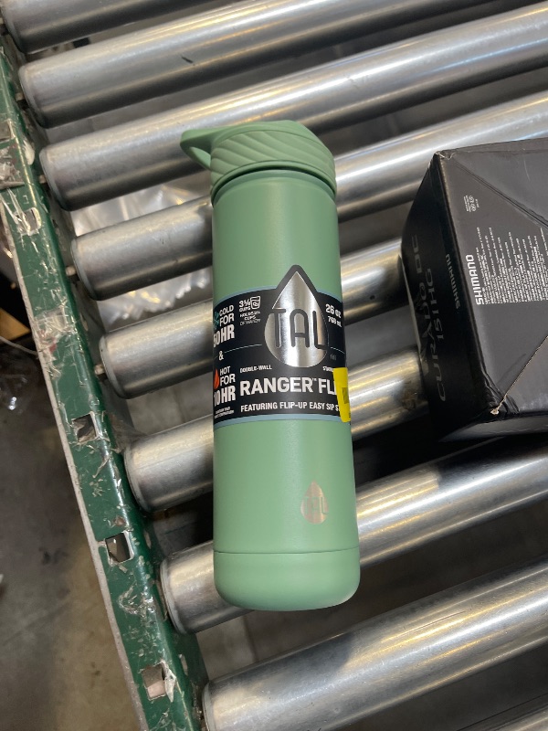 Photo 1 of TAL Stainless Steel Ranger Water Bottle W Sip Straw Light Green 26 Oz.
