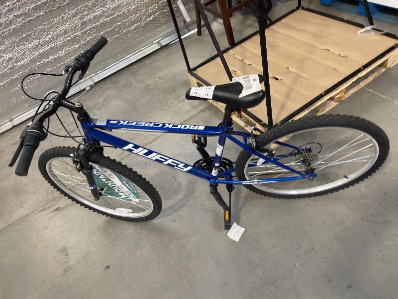 Photo 1 of Huffy 26" Rock Creek Mountain Bike, Fits Riders 5'0"+, Blue, Adult, Men's
