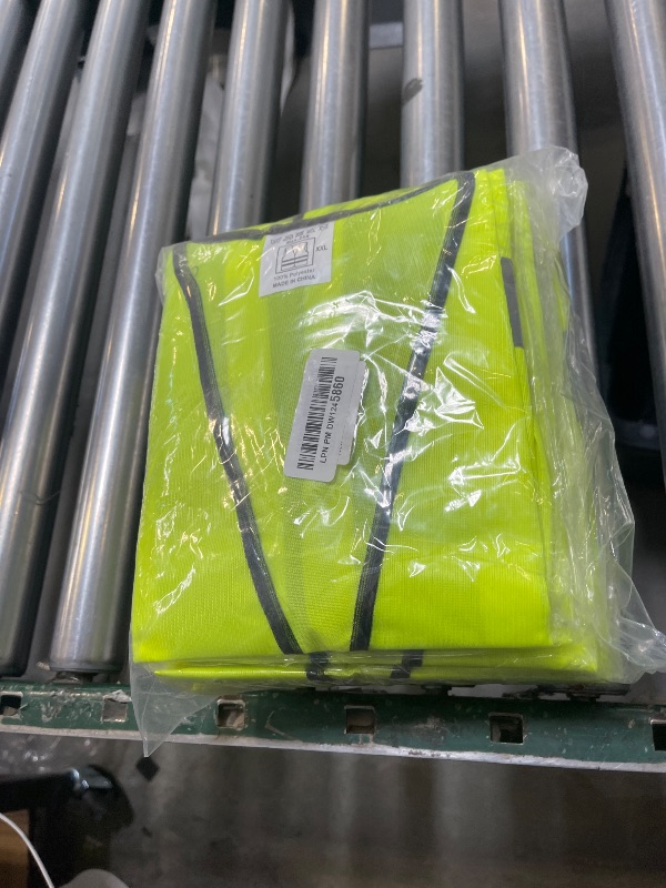 Photo 1 of NOBONDO High Visibility Reflective Safety Vests 10 Pack - 360 Enhanced Visibility with Hi Vis Reflective Strips - Yellow Breathable Mesh, Bulk Pack for Construction, Traffic, Running, Security