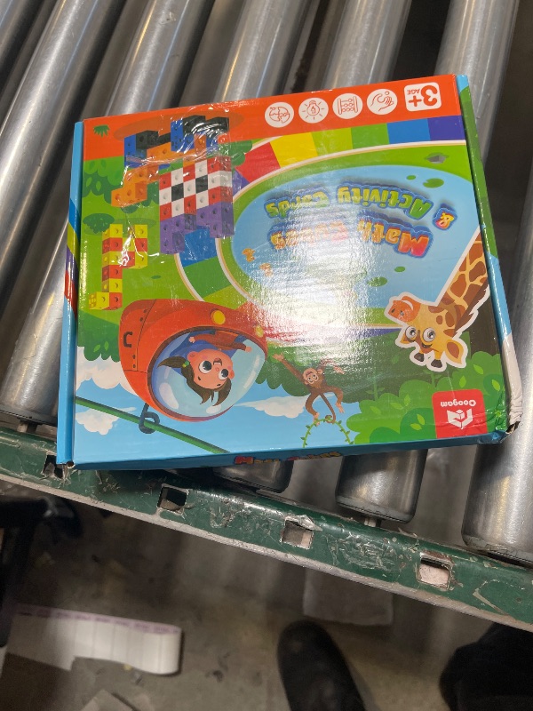 Photo 1 of Coogam Math Manipulatives, Math Game for Kids 3-8 with Number Counting Snap Linking Cube, 1st Grade Math Flashcards Toy Gift for Preschool Learning