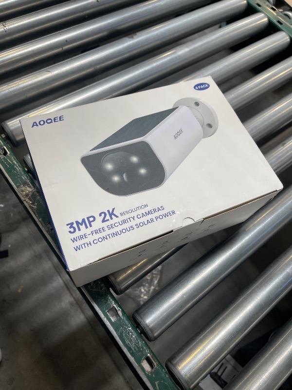 Photo 1 of AOQEE Cameras for Home Security-2K Wireless Security Camera Outdoor with AI Motion Detection & Siren, Non-Stop Solar Powered Charging, Color Night Vision, SD/Cloud Storage, Waterproof, S1 4P
