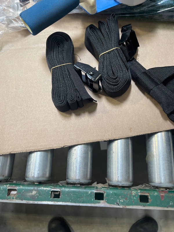 Photo 1 of MeeFar Universal Car Soft Roof Rack Pads Luggage Carrier System for Kayak Surfboard SUP Canoe Include 2 Heavy Duty Tie Down Straps, 2 Tie Down Rope, 2 Quick Loop Strap and Storage Bag