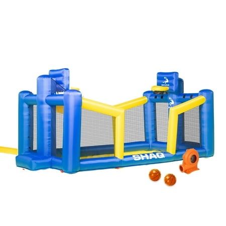 Photo 1 of 14 Shaq Constant Air Inflatable Basketball Court with Sprinkler and Pump for Ages 3-8yrs