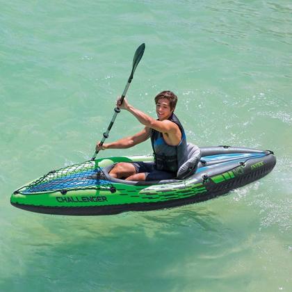 Photo 1 of Intex Challenger K1 Inflatable Single Person Kayak Set Accessory Kit & Pump