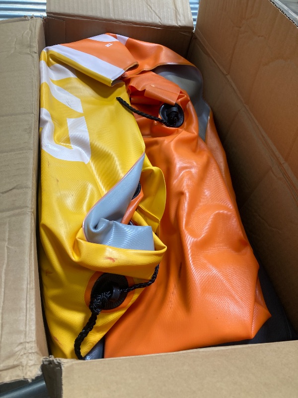Photo 1 of Seahawk 3-Person Inflatable Boat Set with Aluminum Oars and Pump
