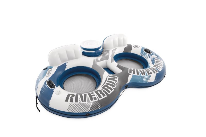 Photo 1 of Intex River Run 2 - 2 Person Inflatable Floating Water Tube with Cooler and Quick Connects - River Lake Pool