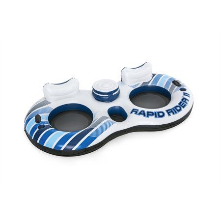 Photo 1 of Intex River Run 2 - 2 Person Inflatable Floating Water Tube with Cooler and Quick Connects - River Lake Pool