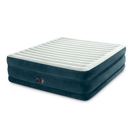 Photo 1 of Intex 24 King Dream Lux Pillow-Top Dura-Beam Airbed Mattress with Built-in Pump
