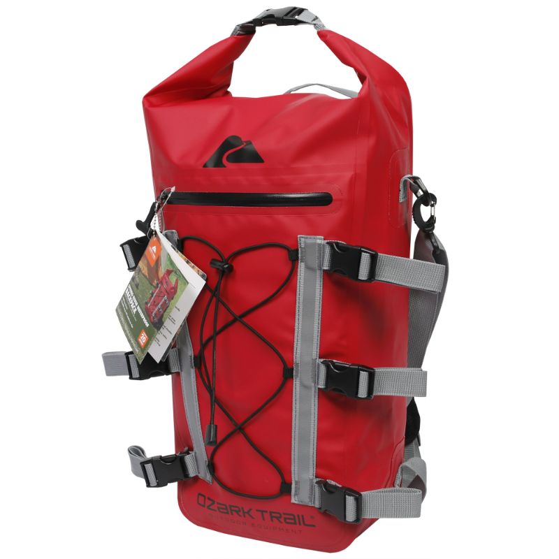 Photo 1 of Ozark Trail Spring River Waterproof Roll Top Kayak Backpack Red
