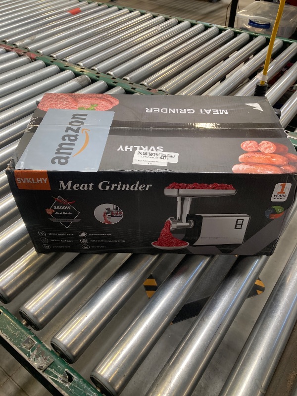 Photo 1 of Meat Grinder: [3500W Advanced Motor] [Ultra-Intelligent Thermal Protection] Upgraded Electric Meat Grinder with 6 PCS Stainless Steel Blades&Grinding Plates, Sausage Stuffer Tubes&Kubbe (New Black)