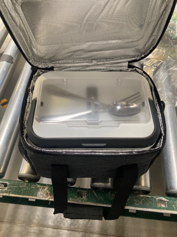 Photo 1 of EAST OAK Cordless Electric Lunch Box for Adults, Heated Lunch Box Battery Powered with Automatic Heating, 5.5 Cups Portable Food Warmer with Removable Tray Divider
