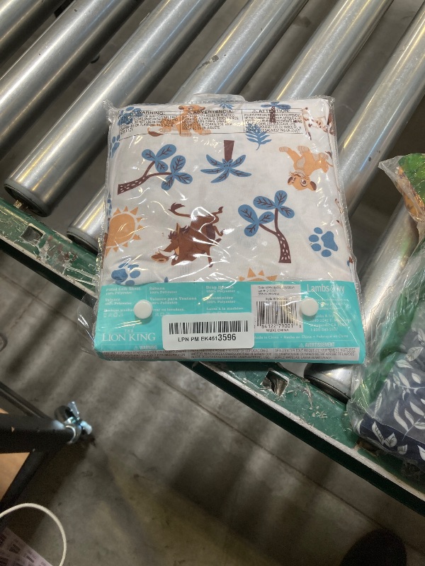 Photo 1 of Lambs & Ivy Lion King Adventure Fitted Crib Sheet, Multicolor