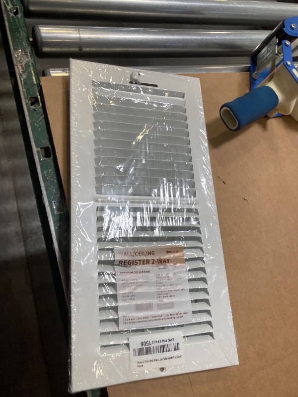 Photo 1 of 14 x 6 Inch [Duct Opening] Air Vent Covers for Wall or Ceiling - High Airflow 2 Way Steel Ventilation - Adjustable Wall/Ceiling Register, 15-3/4 Inch x 7-3/4 Inch [Overall Dimensions]