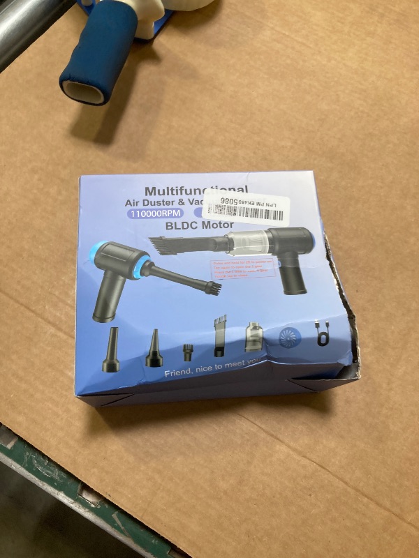 Photo 1 of Meudeen 14500 Pa Computer Vacuum Cleaner Mini & 110000RPM Compressed Air Duster for Keyboard Cleaning Cordless Canned Air Powerful Energy Efficient