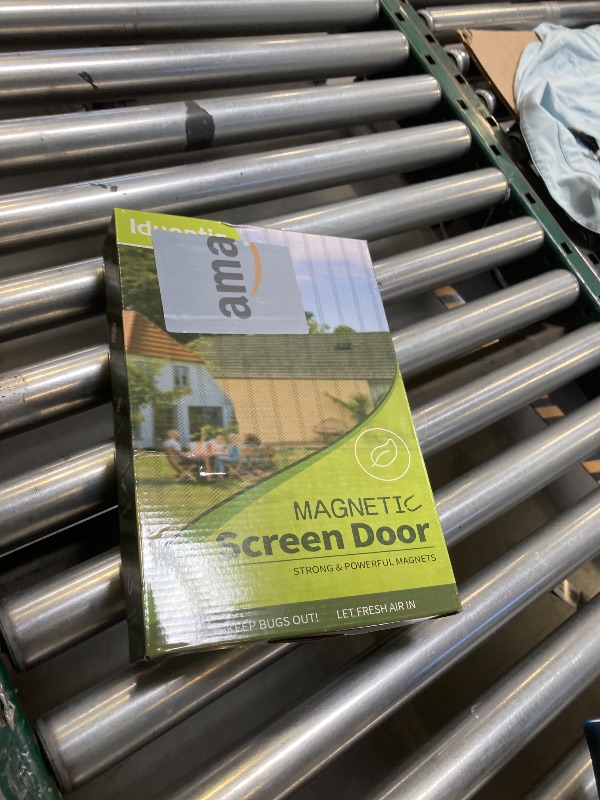 Photo 1 of Magnetic Screen Door - Fit for Door Size: 30x80 Inch, Screen Itself Size: 32"x82", Hands Free Mesh Partition,Heavy Duty Screen Door Mesh Curtain Keeps Bugs Out, Frame Hook & Loop, Pet and Kid Friendly