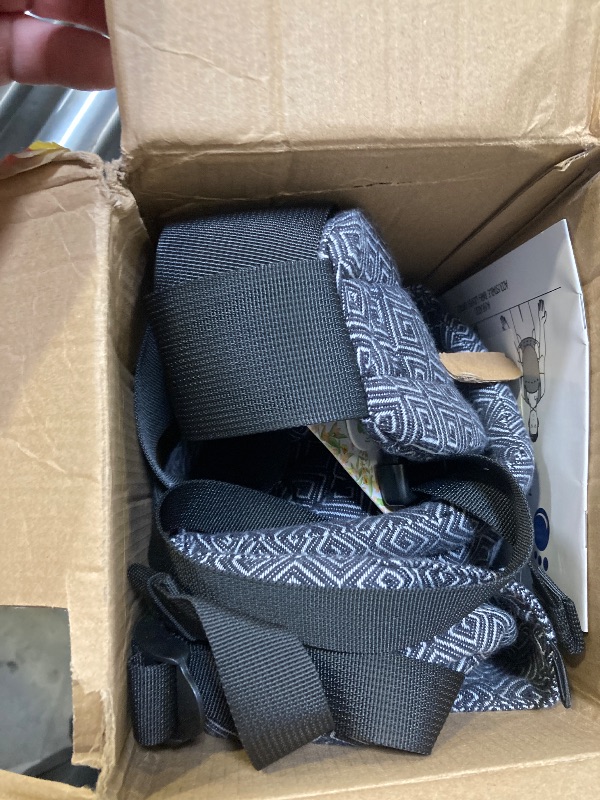 Photo 1 of AUYEAZGO Baby Carrier for Newborn to Toddler, Woven Fabric, Jacquard Weave 100% Cotton, Compact, Adjustable and Ergonomics Infant Carrier with Lumbar Support, 7-44 pounds (Diamond Pattern - Black)