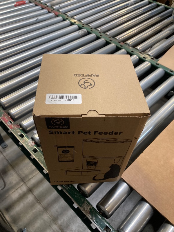 Photo 1 of 2.4G WiFi Automatic Cat Feeder, 6L/25Cup Automatic Pet Feeder with APP Control for Remote Feeding, Detachable for Easy Clean, Cat Food Dispenser with Alexa,1-30 Meals Per Day for Dog, Black