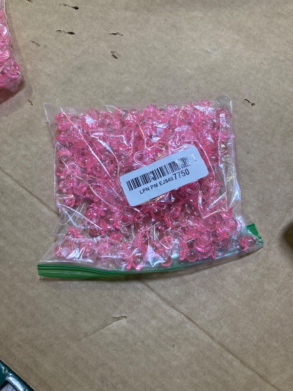 Photo 1 of XINHUIDALSQ 150 Mini Acrylic Pacifiers for Baby Shower Game, 0.86 Inch Bulk Chupones para Gender Reveal Party Favors Table Decoration (Pink)