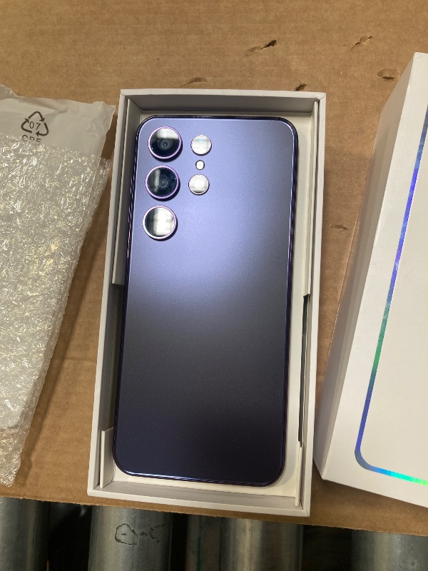 Photo 1 of Unlocked Cell Phone F24 Ultra, 5G Dual SIM Android 14 Smartphone, Snapdragon 888, 12GB+512GB, 6.8'' Cell Phone 3040 * 1440 HD Screen, 6800mAh Battery, 48MP+108MP Camera Mobile Phone Purple