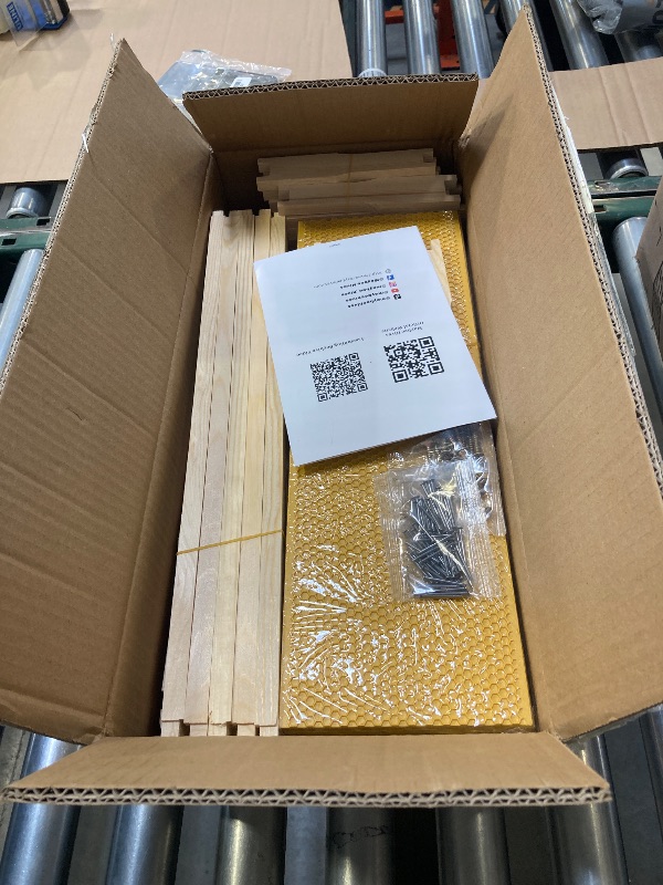 Photo 1 of 10-Frame Beehive Box Langstroth Medium Super Bee Box for Sale Wax Coated Bee Hives Includes Wooden Frames & Waxed Foundations (Unassembled)