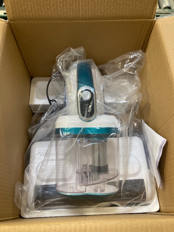 Photo 1 of Mattress Vacuum Cleaner Bed Vacuum with 16Kpa Suction 253.7nm UV-C Light, 30000 Rpm/Min Dual Brushroll Rotation & HEPA Filter & Heating Tech & Ultrasonic , 10'' Dual Widened Suction Port, 500W, Corded

