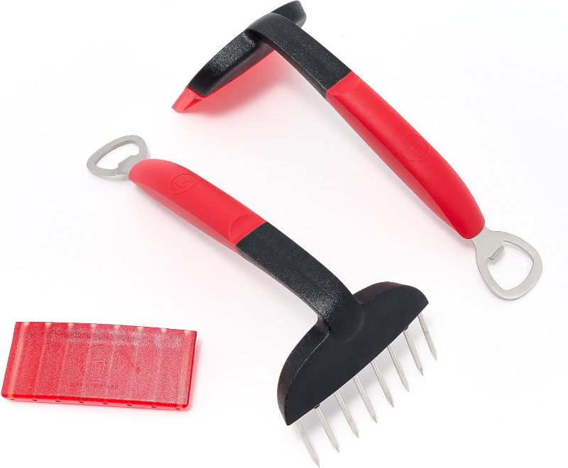 Photo 1 of Set of 2 2-in-1 Meat Shredders w/Sheaths Model K90982 (Red)
