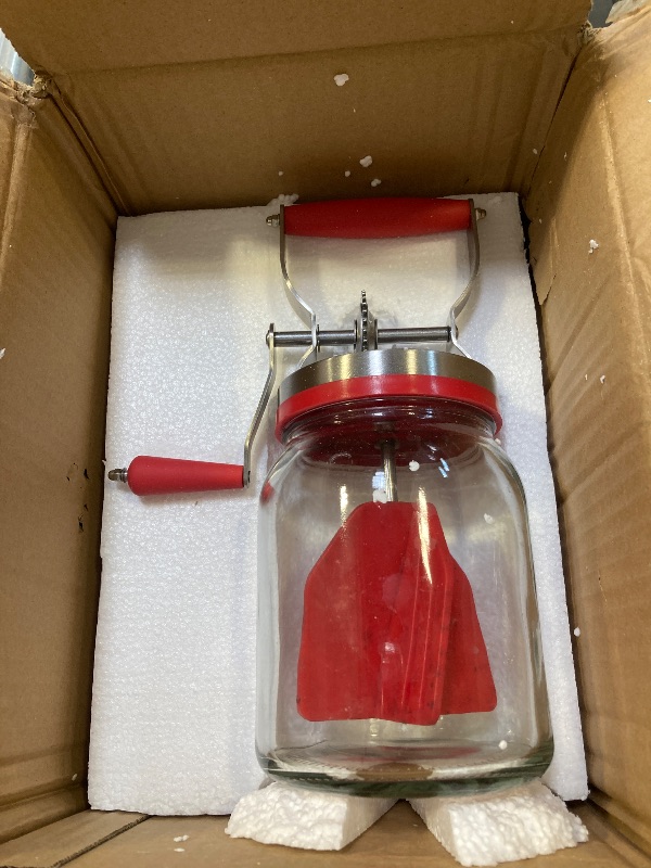 Photo 1 of Manual Glass Butter Churner with Jar, 32 ounce
