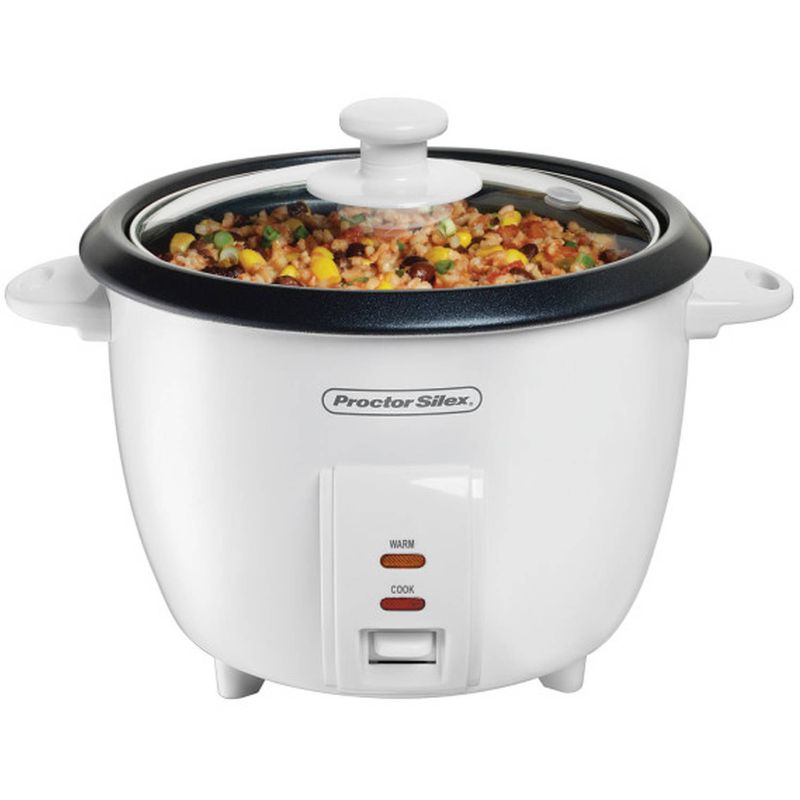 Photo 1 of Proctor Silex 10 Cup Rice Cooker & Steamer White 37533G
