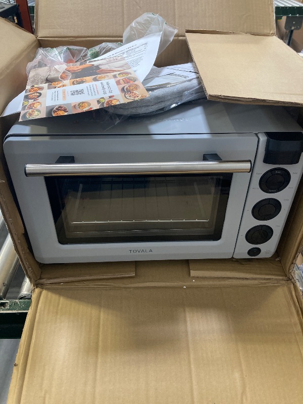 Photo 1 of Tovala Smart Oven, 5-in-1 Air Fryer Oven Combo -Air Fry,Toast,Bake,Broil, and Reheat-Smartphone Controlled Countertop Convection
