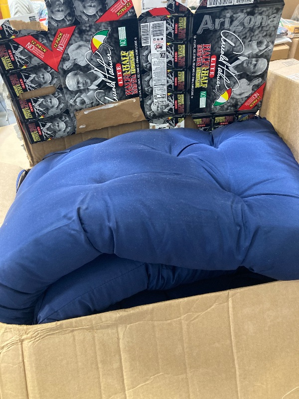 Photo 1 of Porch Swing Cushion, Navy Blue