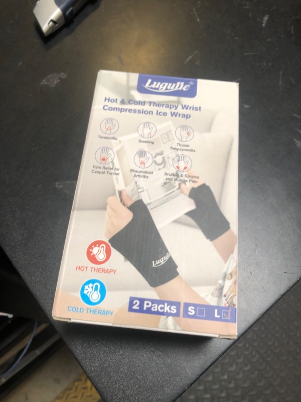 Photo 1 of 2 Pack Wearable Thumb Wrist Ice Pack-Hot Cold Compress Hand Finger Ice Pack, Reusable for Injuries, Carpal Tunnel,Arthritis, Tendonitis LX2