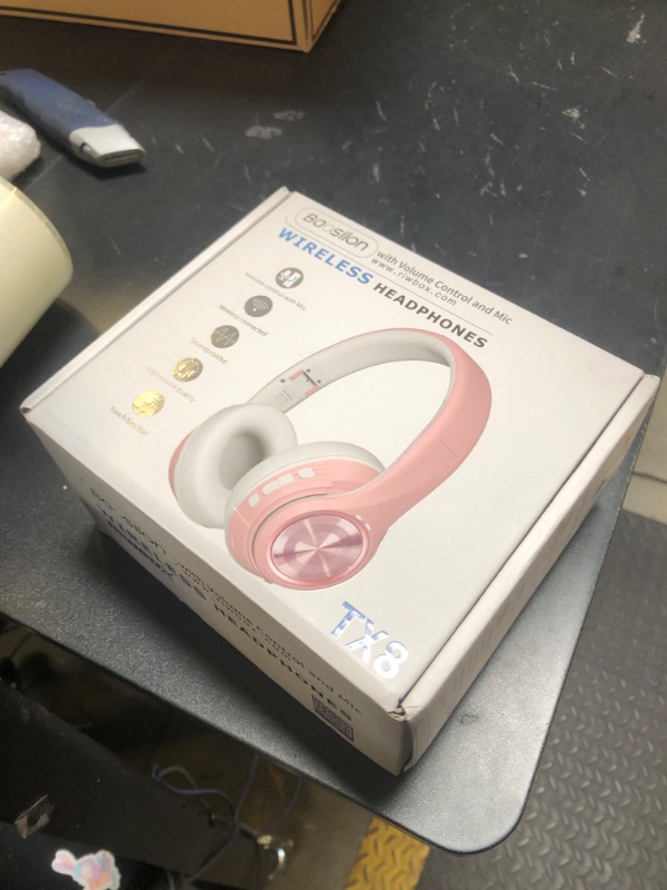 Photo 1 of Riwbox TX8 Bluetooth Headphones, Over Ear Headphones, HiFi Stereo, with Touch Control and mic, Soft Earmuffs/Foldable/SD/TF, 40H Playtime, for Travel/TV/Music/OFC/Gym/Game