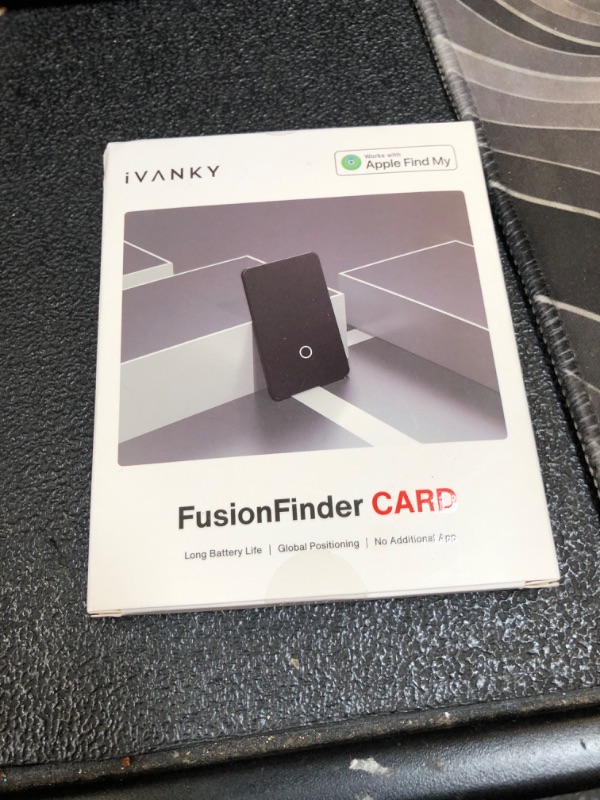 Photo 1 of iVANKY Wallet Tracker Card, Smart Rechargeable Thin Wallet Finder, Works with Apple Find My (iOS Only), Item Finder for Luggage Tags, Passports, Phone, Water Resistant (Android Not Supported)