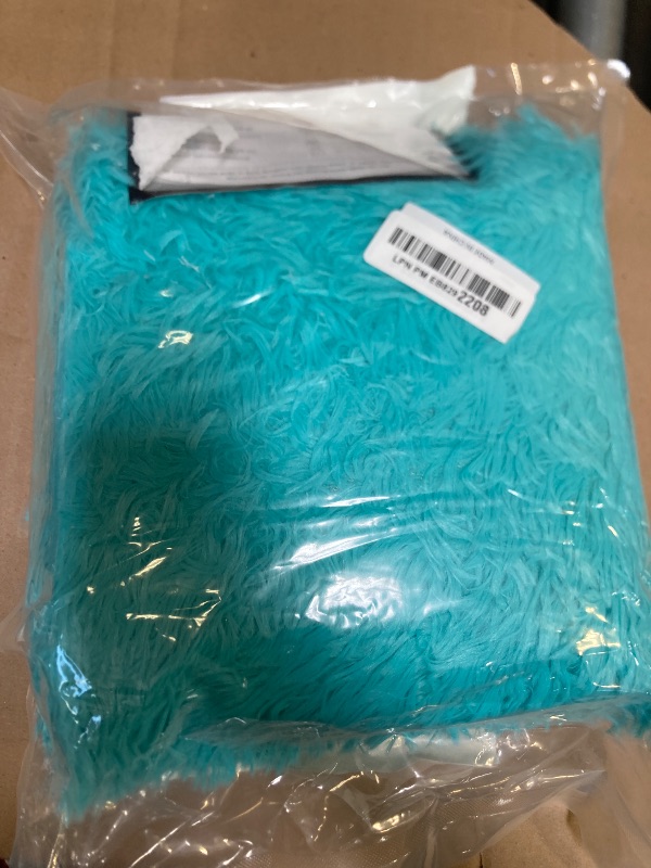 Photo 1 of Merelax Modern Soft Fluffy Small Shaggy Rug for Bedroom Livingroom Dorm Kids Room Indoor Home Decorative, Non-Slip Plush Furry Fur Area Rugs Comfy Nursery Accent Floor Carpet 2x3 Feet, Teal