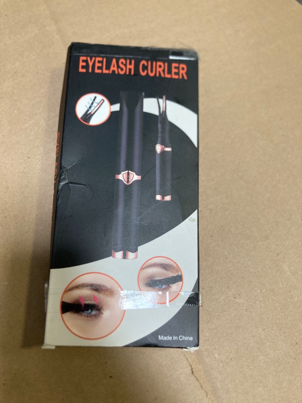 Photo 1 of Heated Eyelash Curler, 2-in-1 Clip-Type Design, 3 Temperature Modes, USB Rechargeable Electric Eyelash Curler, Natural Curling 24H Long-Lasting Curl, Gift for Women & Girls, Brown Black-AB