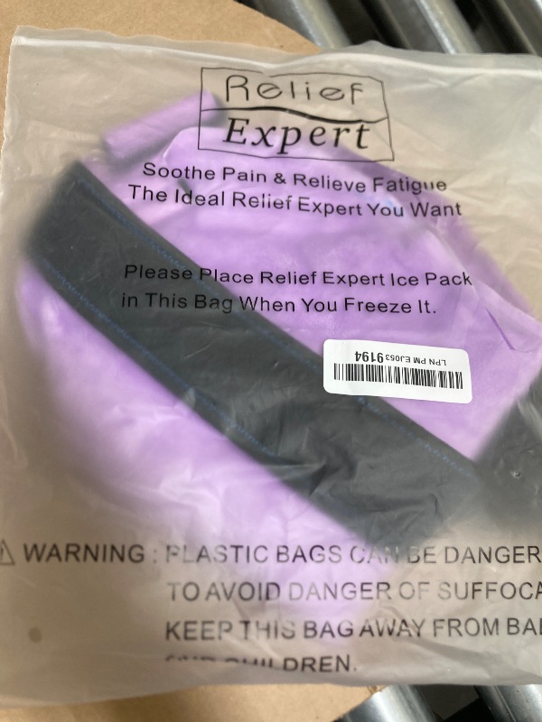 Photo 1 of Relief Expert Extra Large Shoulder Ice Pack Wrap Reusable Rotator Cuff Cold Compression for Left or Right Shoulder and Upper Arm, Large Gel Cold Pack Wrap for Arm with Soft Plush Lining - Pink