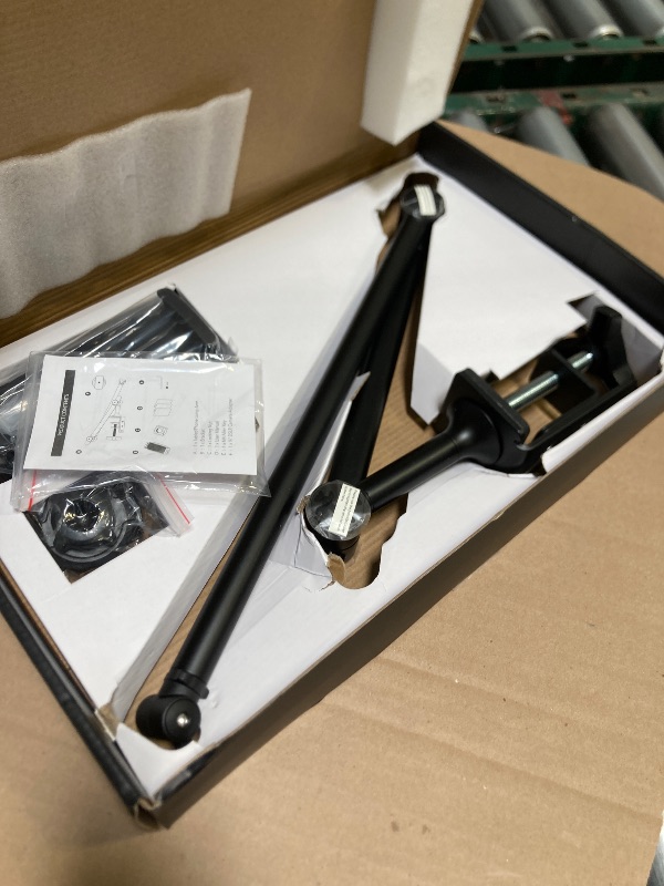 Photo 1 of AboveTEK Tablet Stand Holder, Aluminum iPad Holder for Desk & Bed, Adjustable Arm Clamp Mount with 360° Rotation, Overhead Compatible with 4.7"-13.5" iPad Pro/Air/Mini, iPhone, Galaxy Tab- Black